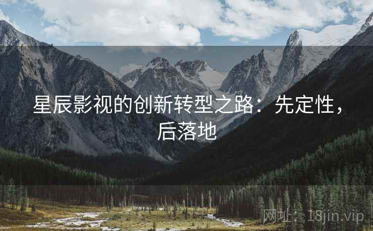 星辰影视的创新转型之路:先定性,后落地 星辰影视的创新转型之路:先定性,后落地
